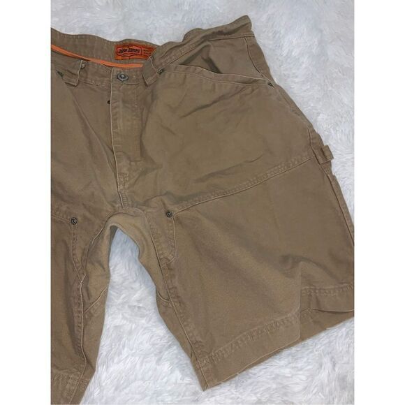 Jesse James Shorts Mens Size 40 Workwear Duck Canvas Utility Flat Front - Picture 11 of 16